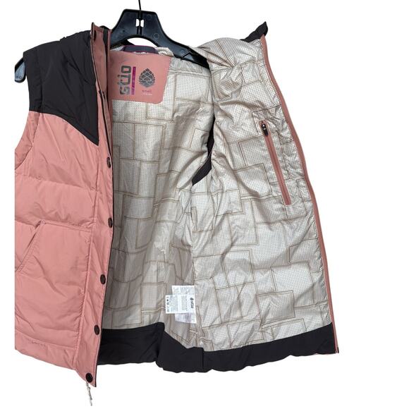 Stio Womens Pink Woodson 650 Fill Goose Down Feather Hooded Puffer Vest size S - Picture 10 of 16